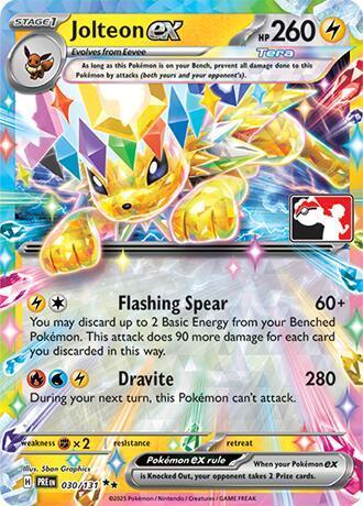 Prismatic Evolutions Jolteon Ex [Prize-Pack] Pokémon card